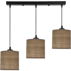 Candellux Legno hanglamp 4x40 W zwart-beige 33-18335