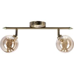 Candellux Rodia plafondlamp 2x40 W edelroest-amber 92-16539