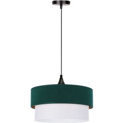 Candellux Sinagra hanglamp 1x60 W wit-groen-gouden 31-19691