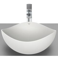Roca Ohtake wastafel 38x38 cm opbouw wit mat A327A15620
