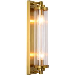 Light Prestige Lorenzo wandlamp 2x40 W doorzichtig-gouden LP-2960/1WGD