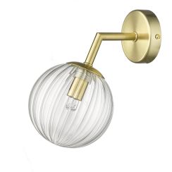 Light Prestige Arette wandlamp 1x40 W doorzichtig-gouden LP-133/1W