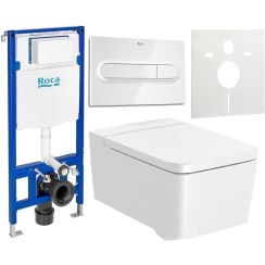 Set toiletpot Roca Inspira A346537000, inbouwframe Roca Duplo One A890070020, A80153200B, A890195000, A890063000