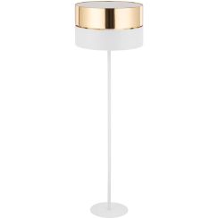 TK Lighting Hilton staanlamp 1x15 W wit-gouden 5074