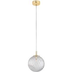 TK Lighting Cadix hanglamp 1x6 W doorzichtig-gouden 4609