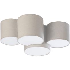 TK Lighting Mona plafond 4x15 W beige 6592