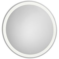 Roca Iridia spiegel 100x100 cm rond met verlichting met verwarmingsmat chroom A812338000
