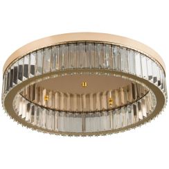 Abigali Glamour plafond 1x30 W doorzichtig-gouden GLAMOUR-50CM