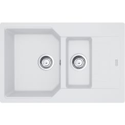 Franke Urban spoelbak van graniet 78x50 cm wit 114.0687.297