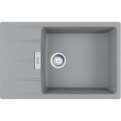 Franke Centro spoelbak van graniet 78x50 cm grijs/grafiet/onyx 114.0687.325