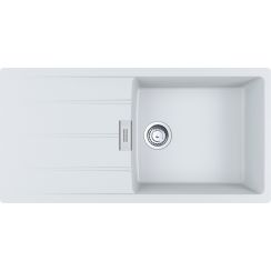 Franke Centro spoelbak van graniet 100x50 cm wit 114.0687.331