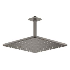 Grohe Rainshower regendouche met arm 31x31 cm vierkant Brushed Hard Graphite 26566AL0
