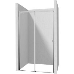 Deante Kerria Plus douchedeur 160 cm schuifbaar chroom glans/helder glas KTSP016P