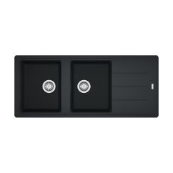 Franke Basis spoelbak van graniet 116x50 cm grijs/grafiet/onyx 114.0676.263