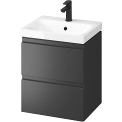 Cersanit Moduo wastafel met kast 49.4 cm antraciet S801-485-DSM
