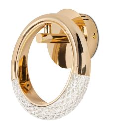 Moosee Helios wandlamp 1x8 W gouden-kristal MSE010100320