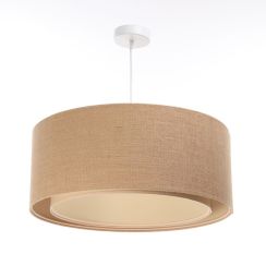 BPS Koncept Boho hanglamp 1x60 W crème-beige 06A-002-60