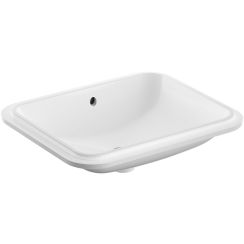 Geberit Variform wastafel 50x40 cm rechthoekig onderblad wit glans 500.764.01.2