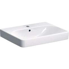 Geberit Smyle Square wastafel 60x48 cm rechthoekig klassiek-inbouw wit glans 500.229.01.8