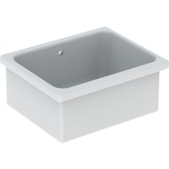 Geberit Publica wastafel 50x40 cm rechthoekig opbouw wit glans 500.894.00.1