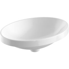 Geberit Variform wastafel 55x40 cm ovaal inbouw wit glans 500.719.00.2