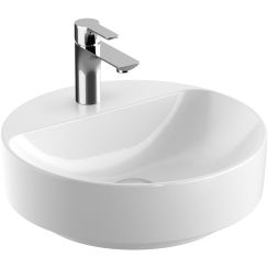 Geberit Variform wastafel 45x45 cm rond opbouw wit glans 500.770.00.2