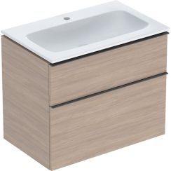 Geberit iCon wastafel met kast 75 cm eik 502.332.JH.1