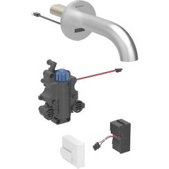 Geberit Piave wastafelkraan inbouw met thermostaat elektronisch staal 116.267.SN.1