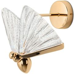 Moosee Butterfly wandlamp 1x7 W doorzichtig-gouden MSE010100324