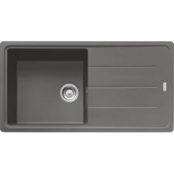 Franke Basis spoelbak van graniet 97x50 cm grijs/grafiet/onyx 114.0676.288