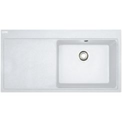 Franke Mythos spoelbak van graniet 100x51.5 cm wit 114.0675.972
