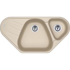 Franke Antea spoelbak van graniet 96x50 cm beige 114.0676.225