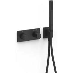 Tres B-System bad- en douchekraan inbouw met thermostaat zwart 30725201NM