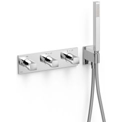 Tres B-System bad- en douchekraan inbouw met thermostaat chroom 30725401