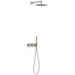 Tres B-System doucheset inbouw met thermostaat met regendouche staal 30735204AC