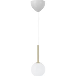 Nordlux Franca hanglamp 1x40 W wit-messing 2312523035