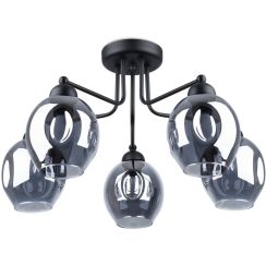 Sollux Lighting Fillan plafondlamp 5x60 W zwart SL.1145