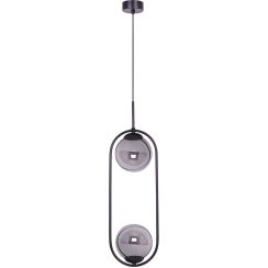 Kaja Davos hanglamp 2x40 W zwart-grafiet K-5111