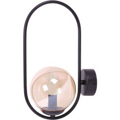 Kaja Venta wandlamp 1x40 W zwart-amber K-5125