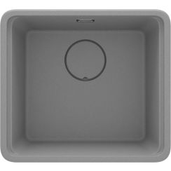 Deante Momi spoelbak van graniet 50x45 cm grijs/grafiet/onyx ZKM_S10A