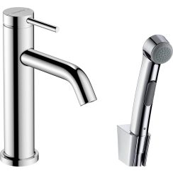 Hansgrohe Tecturis S wastafelkraan met bidet douchekop staand chroom 73211000