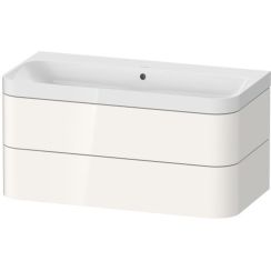 Duravit Happy D.2 wastafel met kast 97.5 cm wit HP4348N2222