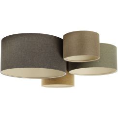 BPS Koncept Boho Ellegant plafondlamp 4x60 W groen-bruin 084-072