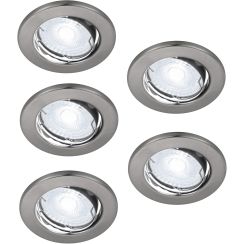 Nordlux Canis ingebouwde lamp 5x4.7 W nikkel 49760155