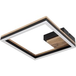 Globo Lighting Beatrix plafondlamp 1x12 W zwart-hout 67297D