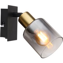 Globo Lighting Hollys wandlamp 1x40 W zwart-gouden 54310-1