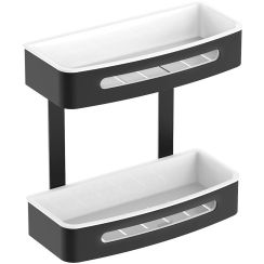 Stella badkamerplank 29 cm wit-zwart 16.071-B