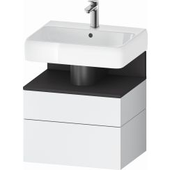 Duravit Qatego kast 59x47x59 cm hangend onder de wastafel wit-grafiet QA4393049180010