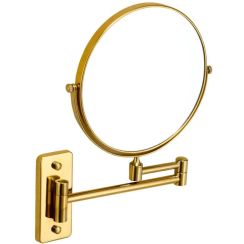 Stella make-upspiegel 26x32 cm rond gouden 22.01230-G