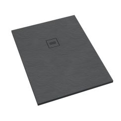 Schedline Protos Grey Stone rechthoekige douchebak + afdekrooster 140x90 cm grijs 3SP.P1P-90140/S/ST-M1/S/ST